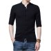 SHOKOTANO Chinese Style Linen Shirt Men Half Sleeve Solid Retro Tang Costume Shirt