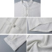 SHOKOTANO Chinese Style Linen Shirt Men Half Sleeve Solid Retro Tang Costume Shirt