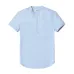 Simwood 2019 New Arrival Summer Short-sleeved Shirts Men 100% Linen White Solid Color Slim Fit Plus Size Collarless Tops CS1534