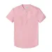 Simwood 2019 New Arrival Summer Short-sleeved Shirts Men 100% Linen White Solid Color Slim Fit Plus Size Collarless Tops CS1534