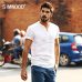 Simwood 2019 New Arrival Summer Short-sleeved Shirts Men 100% Linen White Solid Color Slim Fit Plus Size Collarless Tops CS1534