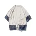 Sinicism Kimono Shirt Men Chinese Streetwear Vintage Kimono Shirt Men Linen Kimono Cardigan Men Shirt Plus Size 5XL 2019