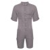 Vintage Men Rompers Pants Half Sleeve Cotton Pockets Playsuit Loose Men Cargo Overalls Jumpsuit Casual Trousers Men DA068