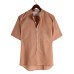 Womail Men Shirt Short-sleeved Baggy Cotton Linen Solid Button Shirts Daily Beach high quality New summer Fashion M-4XL