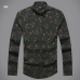 autumn ins new fashion flower printed long sleeve shirts men camisa male slim flower shirt vintage Linen Casual Men Shirt S2004