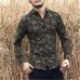 autumn ins new fashion flower printed long sleeve shirts men camisa male slim flower shirt vintage Linen Casual Men Shirt S2004