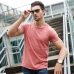 100% cotton T shirt Men Casual Soft Fitness Shirt Men T Shirt Tops Tee Shirts O Neck Short Sleeve Tshirt Men