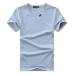 2017 summer Hot selling Men V neck t shirt cotton short sleeve tops high quality Casual Men Slim Fit Classic Brand t shirts