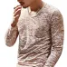 2018 Autumn Slim Streetwear  V neck T Shirt Men Casual Fitness Tops&Tees Vintage Blue Long Sleeve Pullover shirt Homme Plus Size