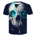 2018 Hot sale New Mens Summer Skull Poker Printing Men Short Sleeve T-shirt 3D T Shirt Casual T-shirt Plus Size T-shirt