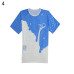 2018 Men Fashion Summer Milk Poured Pattern Inverted Milk 3D T shirt Printed Short Sleeve Round Neck Slim casual T-shirt hot