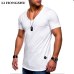 2018 New Arrived Deep V neck short sleeve men t shirt Slim Fit t-shirt men Skinny casual summer tshirt camisetas hombre