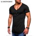 2018 New Arrived Deep V neck short sleeve men t shirt Slim Fit t-shirt men Skinny casual summer tshirt camisetas hombre