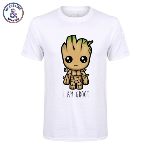 2018 New I Am groot t shirt men Casual Fashion tshirt boy girl hip hop streetwear t-shirt  harajuku top tees camisetas hombre