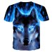 2018 Newest Wolf 3D Print Animal Cool Funny T-Shirt Men Short Sleeve Summer Tops T Shirt Tshirt Male Fashion T-shirt Male4XL