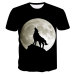 2018 Newest Wolf 3D Print Animal Cool Funny T-Shirt Men Short Sleeve Summer Tops T Shirt Tshirt Male Fashion T-shirt Male4XL