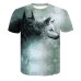 2018 Newest Wolf 3D Print Animal Cool Funny T-Shirt Men Short Sleeve Summer Tops T Shirt Tshirt Male Fashion T-shirt Male4XL