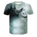 2018 Newest Wolf 3D Print Animal Cool Funny T-Shirt Men Short Sleeve Summer Tops T Shirt Tshirt Male Fashion T-shirt male4XL