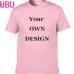 2018 Your OWN Design Brand Logo/Picture White Custom Men and women t-shirt Plus Size T Shirt Men Clothing