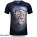 2018 summer Men's brand clothing O-Neck short sleeve animal T-shirt monkey/lion 3D Digital Printed T shirt Homme large size 5xl