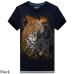 2018 summer Men's brand clothing O-Neck short sleeve animal T-shirt monkey/lion 3D Digital Printed T shirt Homme large size 5xl