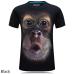 2018 summer Men's brand clothing O-Neck short sleeve animal T-shirt monkey/lion 3D Digital Printed T shirt Homme large size 5xl