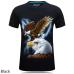 2018 summer Men's brand clothing O-Neck short sleeve animal T-shirt monkey/lion 3D Digital Printed T shirt Homme large size 5xl