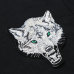 2019 Brand Men's Wolf embroidery Tshirt Cotton Short Sleeve T Shirt Spring Summer Casual Men's O neck Slim T-Shirts Size S-5XL