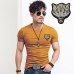 2019 Brand Men's Wolf embroidery Tshirt Cotton Short Sleeve T Shirt Spring Summer Casual Men's O neck Slim T-Shirts Size S-5XL