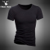 2019 Summer T Shirt Solid Cotton High Quality Slim Casual New Brand Chase Deer White And Black Tracksuit Underwear T-Shirt Men