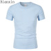 AIANXIN 2018 summer New High quality men T shirt casual short sleeve o-neck 100% cotton t-shirt men brand white black tee shirt