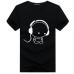 BINYUXD Top Quality T Shirts Fashion  Headset Cartoon Printed Casual T Shirt Men Brand T-shirt Cotton Tee Shirt Plus Size 5XL