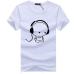 BINYUXD Top Quality T Shirts Fashion  Headset Cartoon Printed Casual T Shirt Men Brand T-shirt Cotton Tee Shirt Plus Size 5XL