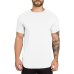 Brand gyms clothing fitness t shirt men fashion extend hip hop summer short sleeve t-shirt cotton bodybuilding muscle tshirt man