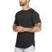 Brand gyms clothing fitness t shirt men fashion extend hip hop summer short sleeve t-shirt cotton bodybuilding muscle tshirt man