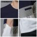 COODRONY T-Shirt Men 2019 Spring Autumn New Long Sleeve O-Neck T Shirt Men Brand Clothing Fashion Patchwork Cotton Tee Tops 7622