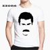 Freddie Mercury The Queen Band T-Shirt Mens Hip Hop Rock Hipster T Shirt Casual Tshirts harajuku Top Tees HCP4535