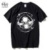 HanHent Funny T shirts Men Summer Fashion Moon Print Tshirt Casual Short Sleeve O-neck T-shirt Cotton Top Tees Dropshipping 2018