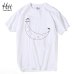 HanHent Funny T shirts Men Summer Fashion Moon Print Tshirt Casual Short Sleeve O-neck T-shirt Cotton Top Tees Dropshipping 2018