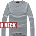 Hot Sale New spring high-elastic cotton t-shirts men's long sleeve v neck tight t shirt free CHINA POST shipping Asia S-XXXXXL