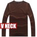 Hot Sale New spring high-elastic cotton t-shirts men's long sleeve v neck tight t shirt free CHINA POST shipping Asia S-XXXXXL