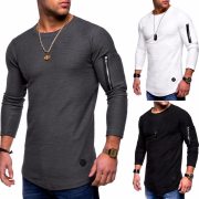 Long Sleeve T-Shirt Casual Summer Autumn Men's Tops Street Slim Men's Tops Long Sleeve Sleeve Fashion Men's Tops 2019 new