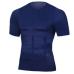 Men's Compression T-Shirt Compression Body Building Shirt for Men Summer Slim Dry Quick Under Shirt