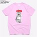 Men's Senpai Anime Girl Nerdy Cotton Black Print T-shirt Women Manga Streetwear Tee Cotton Tshirt Unisex Harajuku Clothes