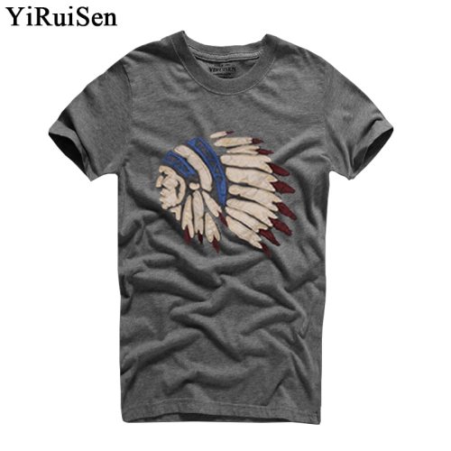 Mens T Shirts Fashion 2018 YiRuiSen Brand Men Short Sleeve T Shirt Men Casual 100% Cotton Tshirt Tops Camisetas Hombre Camisa