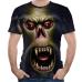 Men's T-Shirts 3D Printed Animal Monkey tshirt Short Sleeve Funny Design Casual Tops Tees Male Halloween t shirt European Size