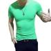 Men's Tops Tees 2019 summer new cotton v neck short sleeve t shirt men fashion trends fitness tshirt free shipping LT39 size 5XL