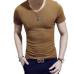 Men's Tops Tees 2019 summer new cotton v neck short sleeve t shirt men fashion trends fitness tshirt free shipping LT39 size 5XL