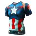 New 2018 Short Sleeve Spot Men's Civil War Compression T-shirt Marvel Avengers MMA Clothing Comics Super Men's T-Shirt Tops