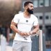 New 2019 Cotton Men's T shirt Vintage Ripped Hole T-shirt Men Fashion Casual Top Tee Men Hip Hop Activewears Fitness Tshirt Male